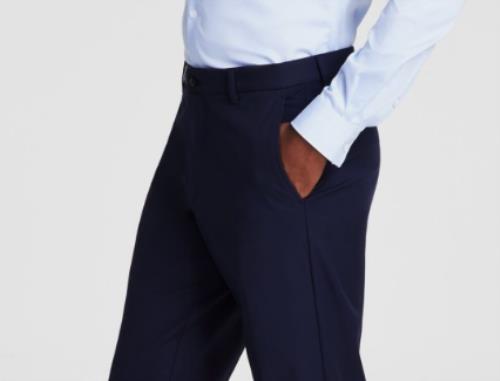 Michael Kors Men's Navy Classic Fit Pants 40 X 30 New $95 MAJOPX3Z0302