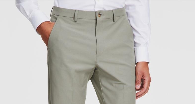 Michael Kors Men's Green Classic Fit Pants 36 X 34 New $95 MAJOPX3Z0326