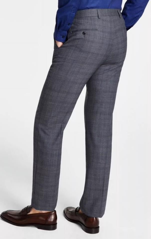 MIchael Kors Men Wool Blend Plaid Suit Dress Pants 40 X 32 New $190 MLEEPX8Y0121