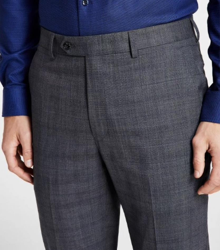 MIchael Kors Men Wool Blend Plaid Suit Dress Pants 40 X 32 New $190 MLEEPX8Y0121