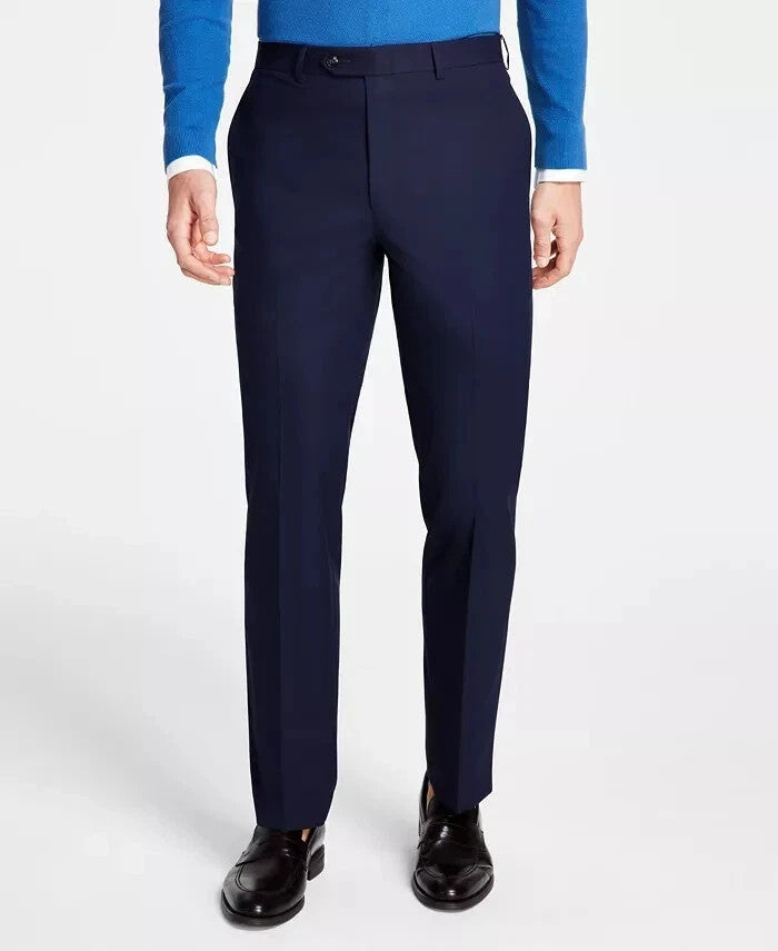 Michael Kors Men's Navy Classic Fit Pants 36 X 32 New $95 MVNNPXLX0253