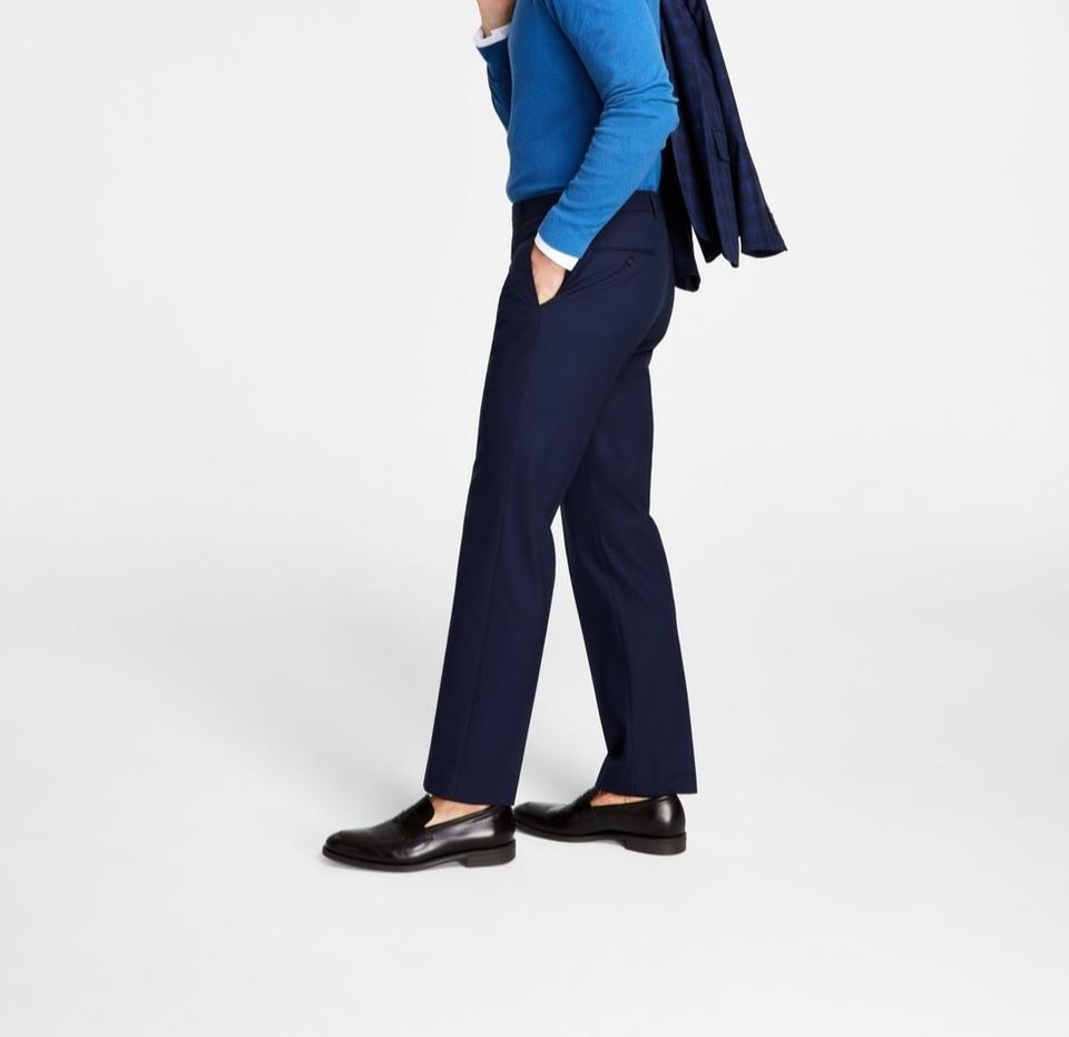 Michael Kors Men's Navy Classic Fit Pants 36 X 32 New $95 MVNNPXLX0253