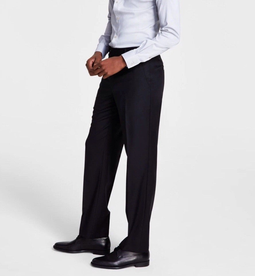 MIchael Kors Men Wool Blend Solid Black Pants 50 x 32 New $200 MLEEPXDX0001