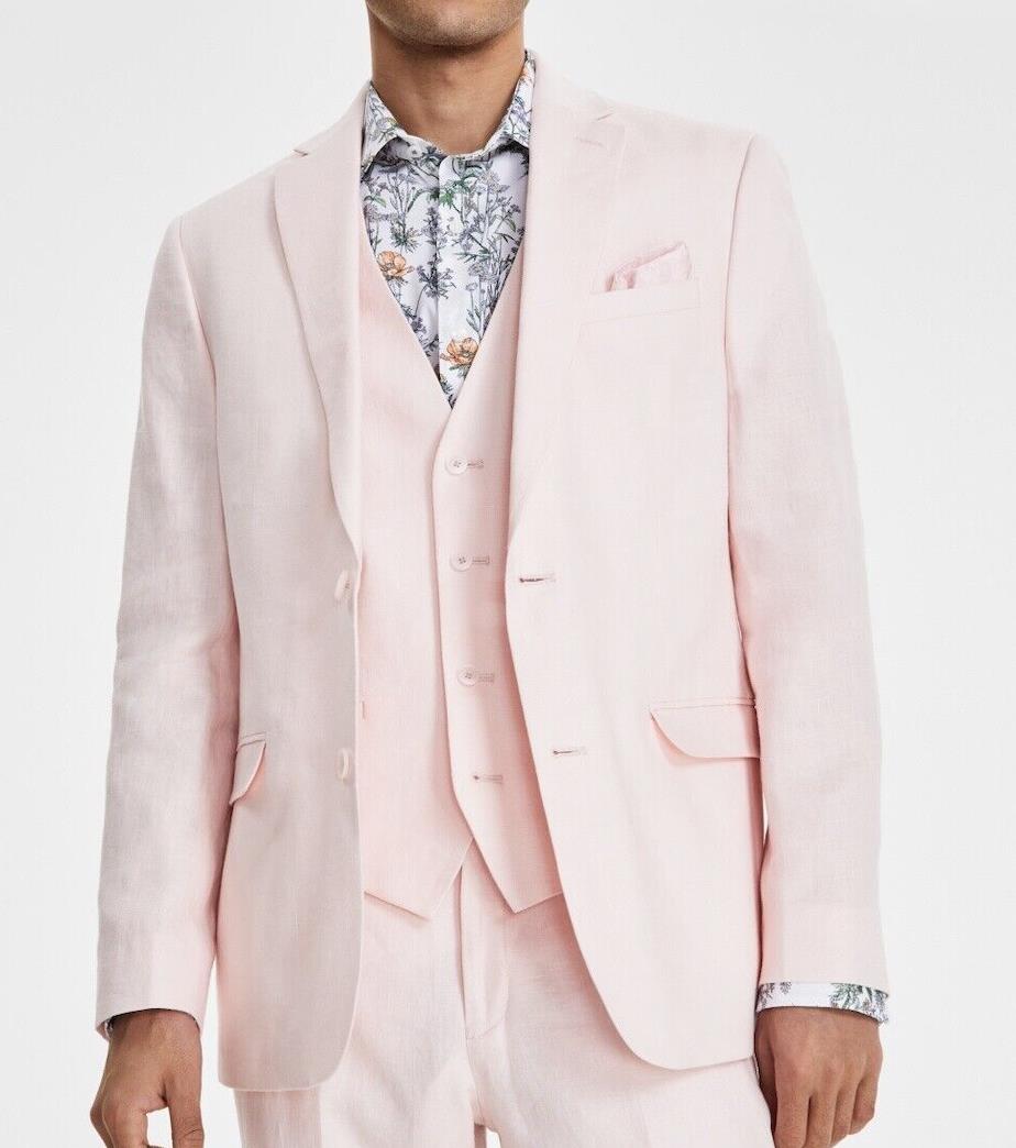 Bar III Men's Slim Linen Suit Jackets Sport Coat 42 S NEW $295 TTAY1CQZ0071