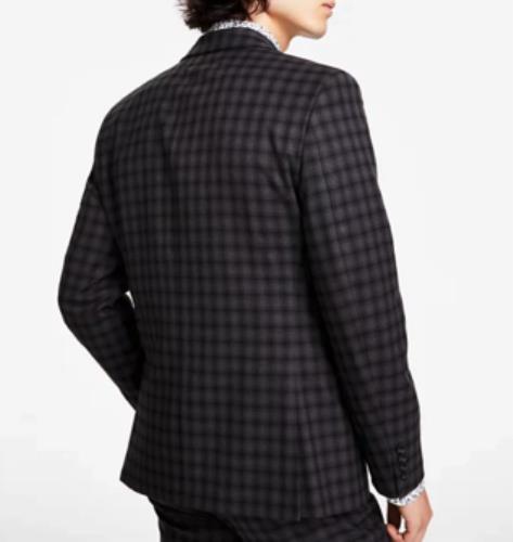 Bar III Men's Slim Check Brown Sport Coat 38 R NEW $425 THTO1CJZ0081