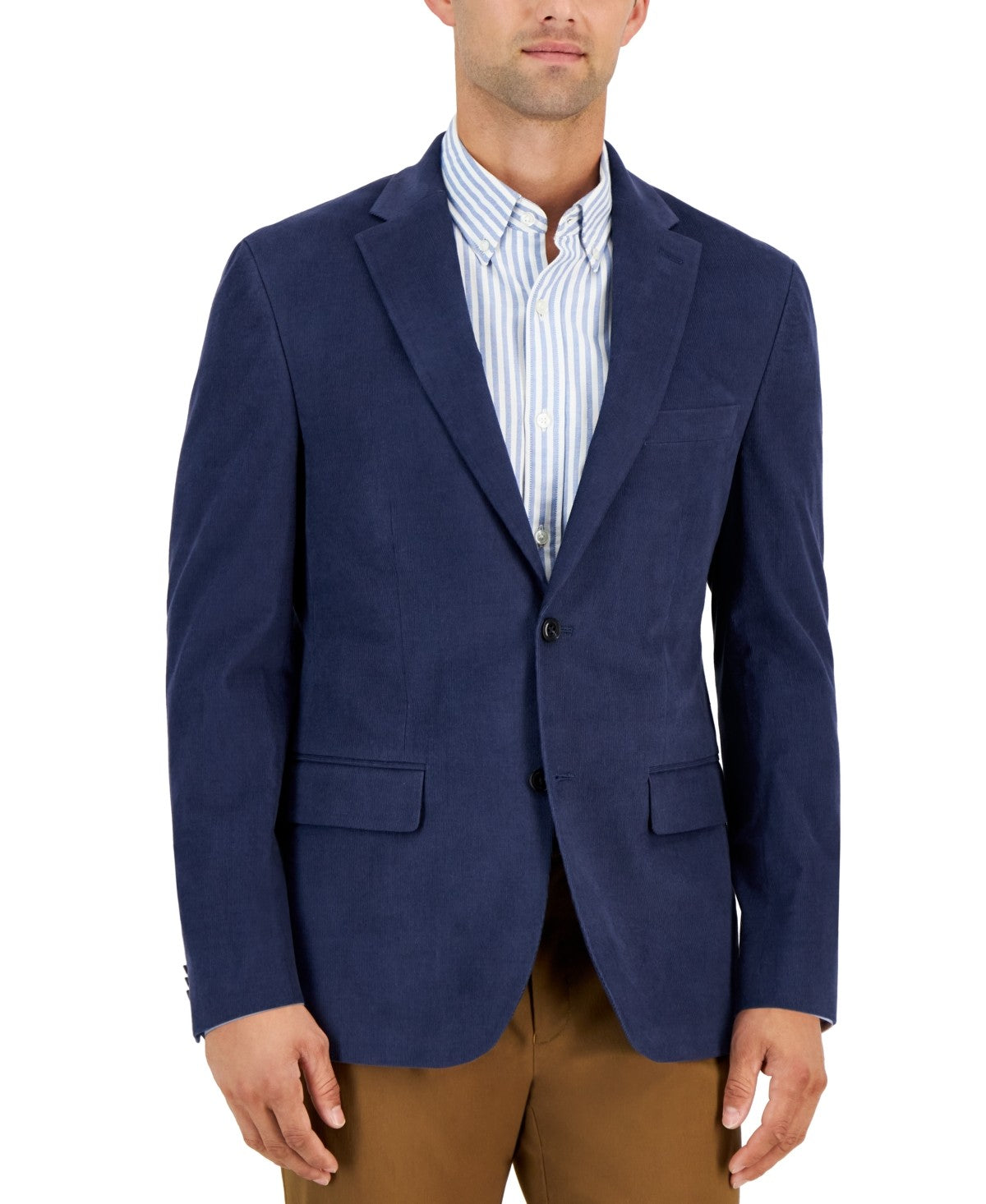 Tommy Hilfiger Men's Blue Corduroy Sport Coat 36 S NEW $295 CNRA1AUA8057