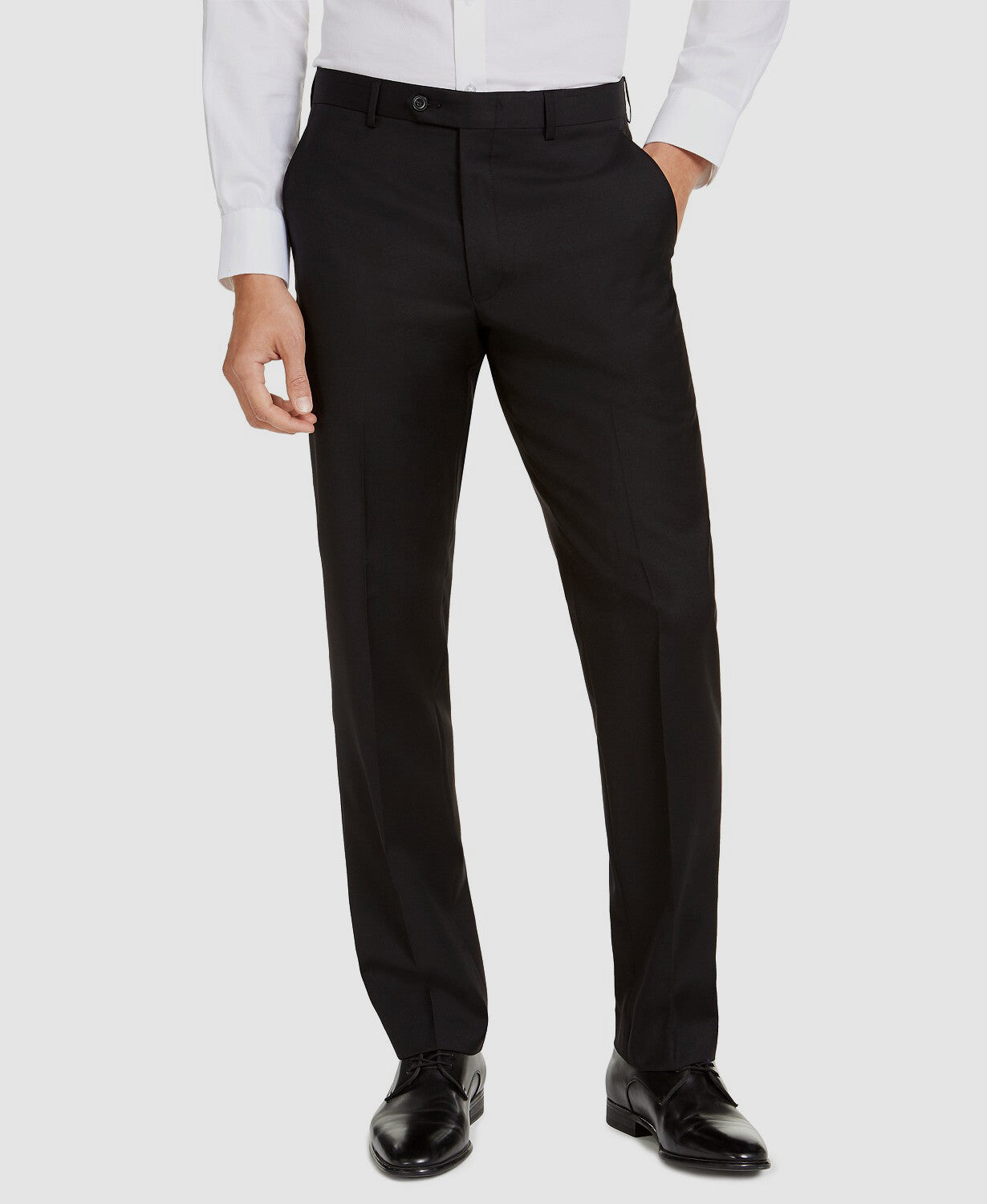 MIchael Kors Men Wool Blend Solid Black Pants 34 x 32 New $190 MCHUPX5X0001