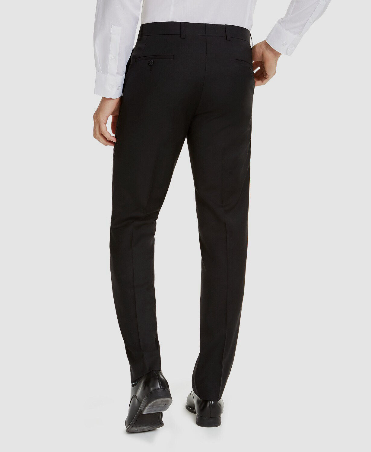 MIchael Kors Men Wool Blend Solid Black Pants 34 x 32 New $190 MCHUPX5X0001