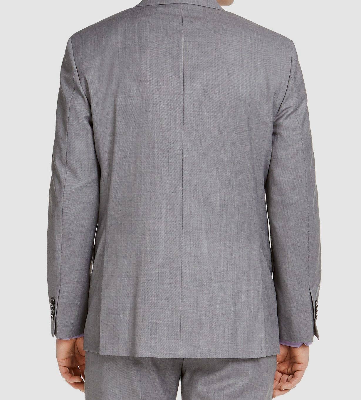 Michael Kors Men's Modern fit Light Gray Suit Jacket 48 R NEW $450 KRIS1KPX0000