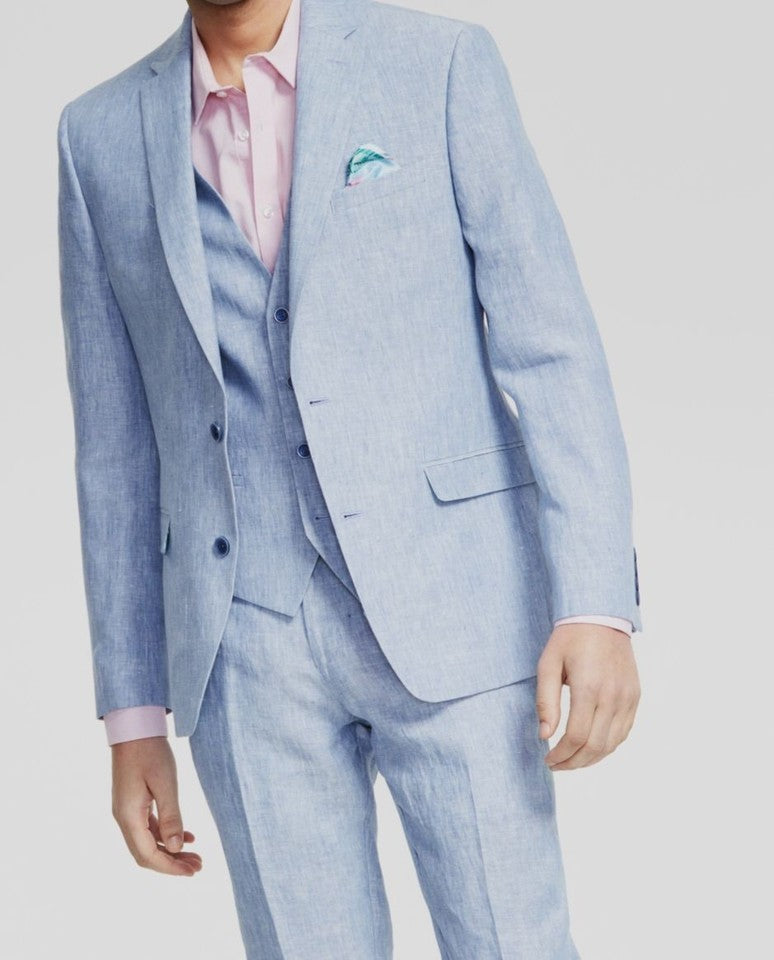 Bar III Men's Slim Linen Suit Jackets 38 R Pants 32 X 30 NEW $495