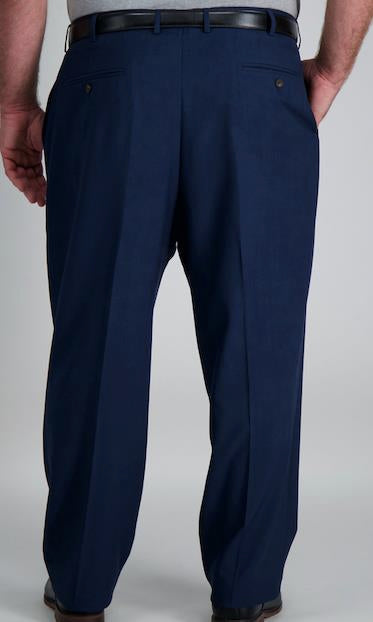 Haggar Big & Tall Premium Classic-Fit Flat Front Pants 46 X 29 $80 HD90650