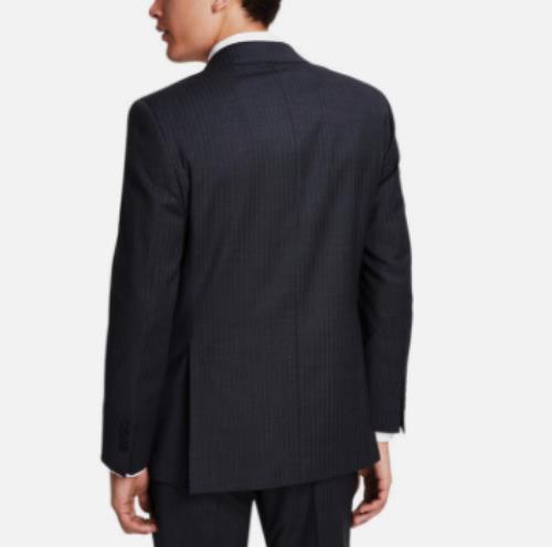 B Brooks Brothers Mens Gray PinStripe Classic fit Suit Jacket 40 R New 100206359