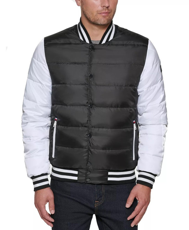 Tommy Hilfiger Men's Quilted Varsity Bomber Jacket S NEW $225 151AN554