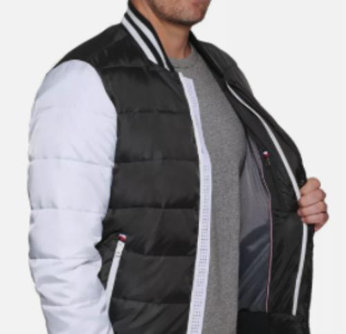 Tommy Hilfiger Men's Quilted Varsity Bomber Jacket S NEW $225 151AN554