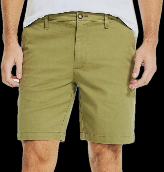 Nautica Men's Olive Classic-Fit 8.5” Stretch Chino Shorts 33 $59.50   B28000