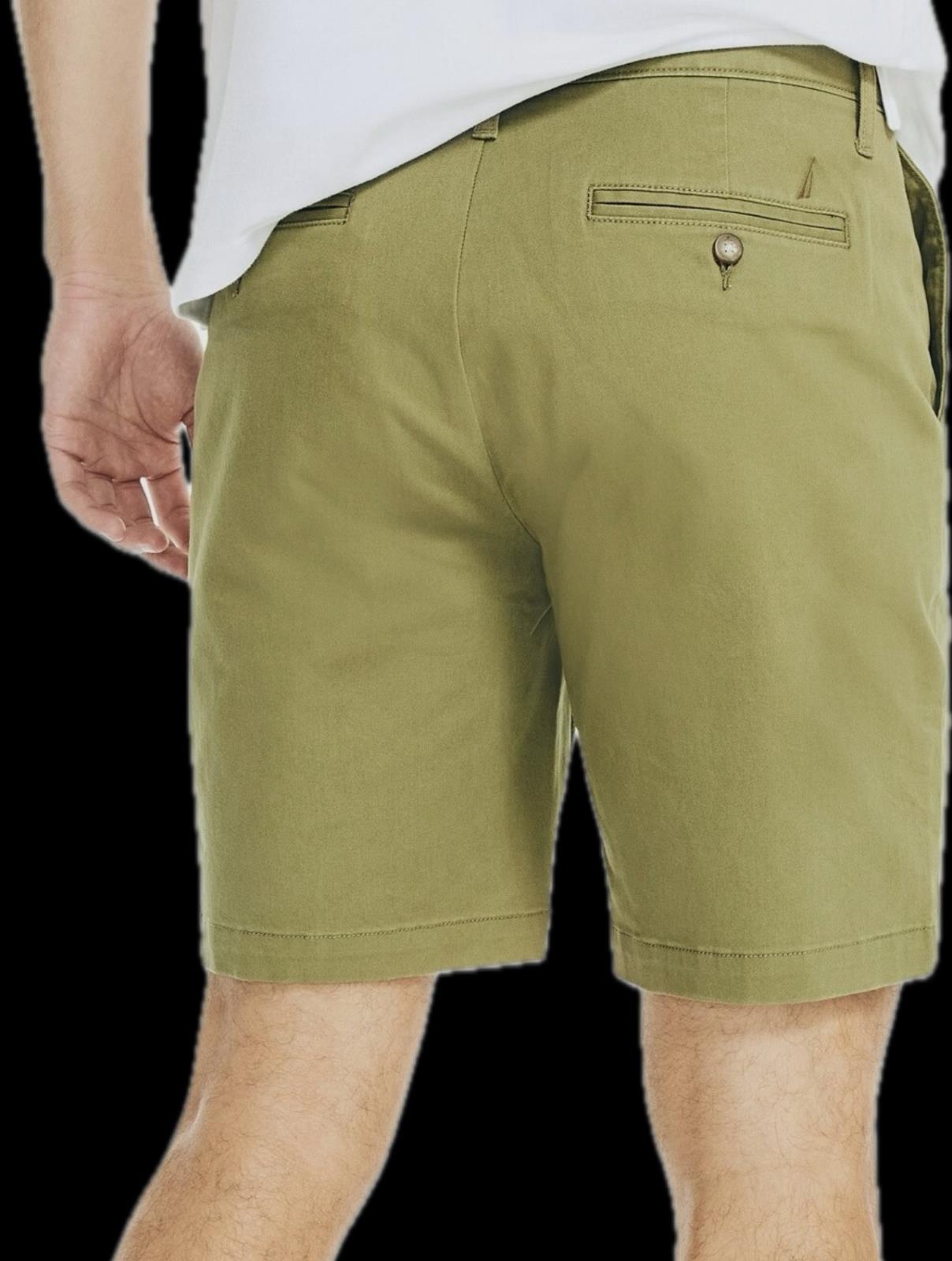 Nautica Men's Olive Classic-Fit 8.5” Stretch Chino Shorts 33 $59.50   B28000