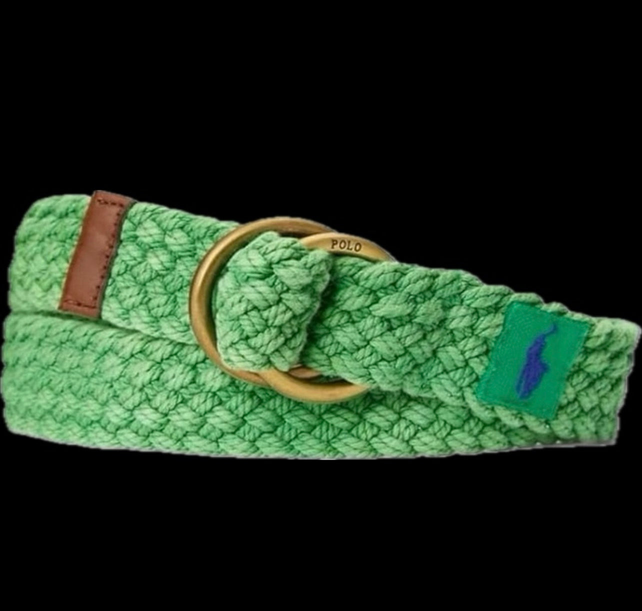 Polo Ralph Lauren Men's Leather-Trim Cotton Belt M $59.50 405859861004