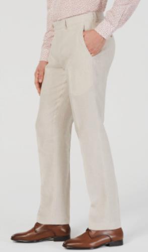 Bar III Men's Slim Solid Stretch Linen Pants 31 X 32 NEW $135 MLCOPC1Y17