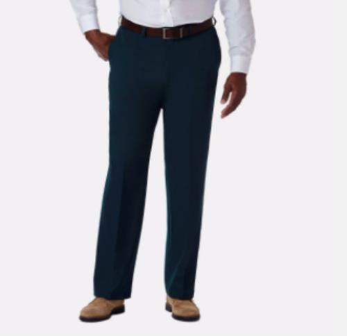 Haggar Mens BIG & Tall Cool 18 Pro Classic Fit Pants 48 X 29 NEW $80 HC90235