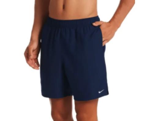 NIKE Mens NAVY Volleyball Beach 7" SWIMMING SHORTS XL $48  NESSA559 440