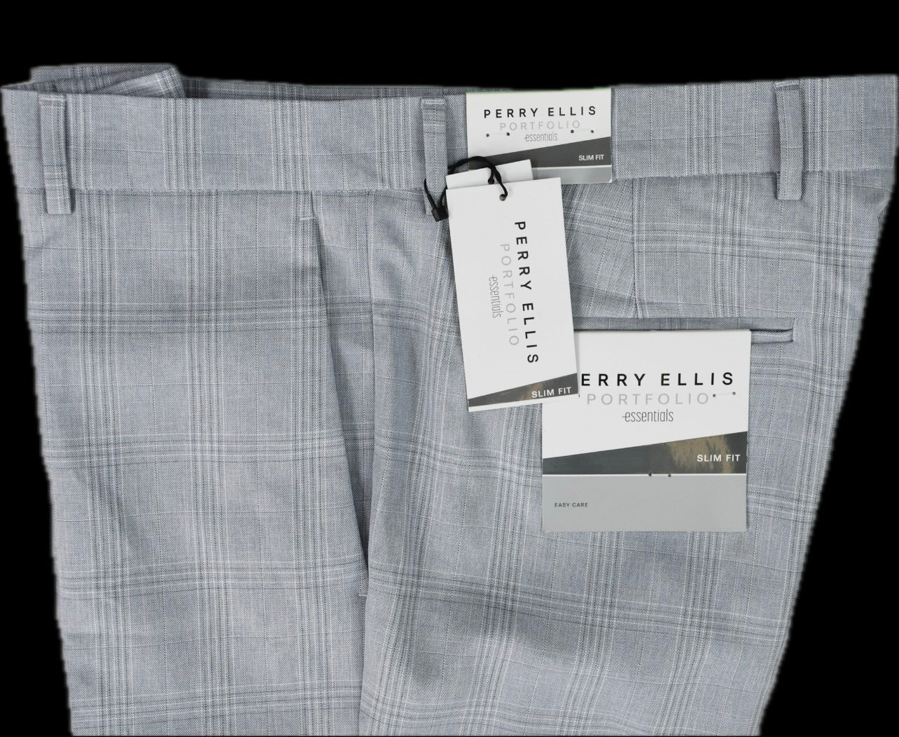 Perry Ellis Men's Slim Flat Front Dress Pants Size 34 X 32 $95 PTBSD025