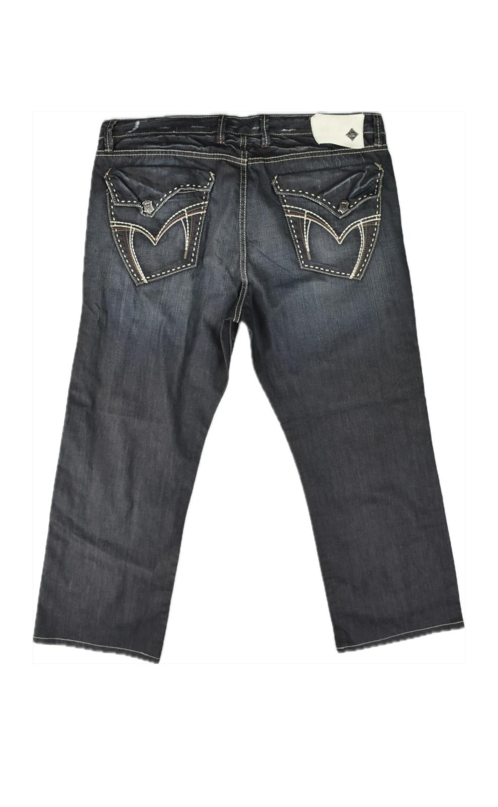 Monarchy Men's Relaxed Fit MPKT Flap Jeans 36 X 29 MINT M601-X2-ABD