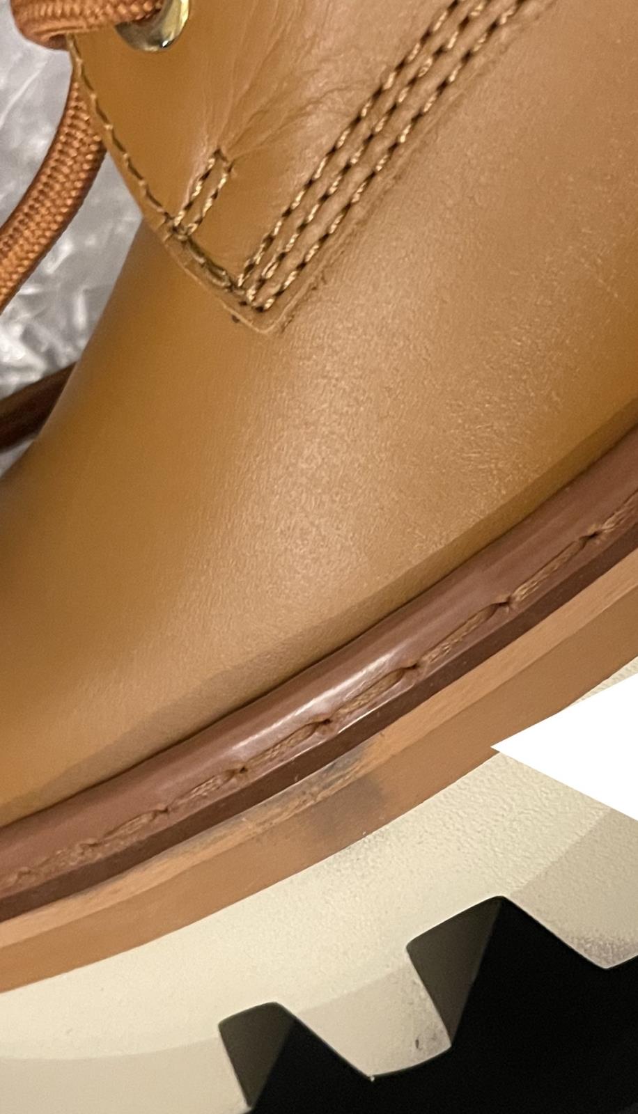 MCM Visetos Boots Calf leather SZ EU 42- US 9 Gold Plate Hardware MEXCAMM14