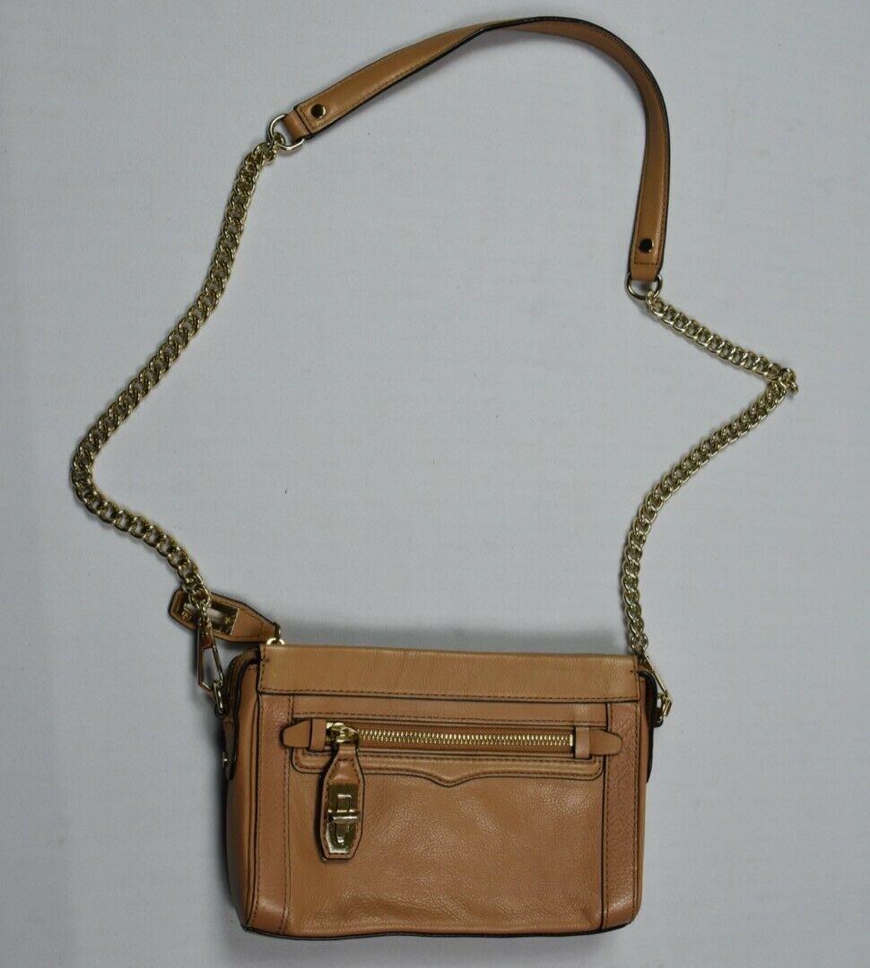 Rebecca Minkoff Khaki Mini Leather Crossbody Bag Purse New Bin4