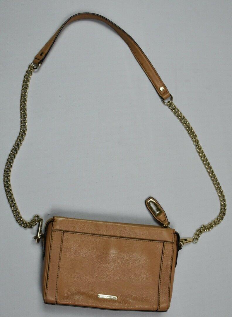 Rebecca Minkoff Khaki Mini Leather Crossbody Bag Purse New Bin4