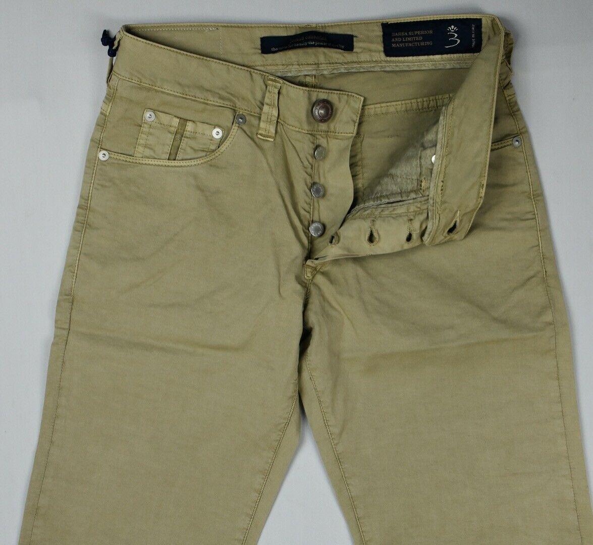 Barba Napoli Men's Limited Edition Khaki Jeans Size 34/49 New $325