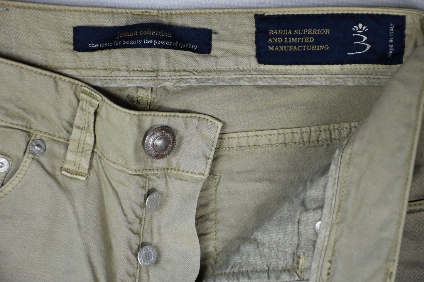 Barba Napoli Men's Limited Edition Khaki Jeans Size 34/49 New $325