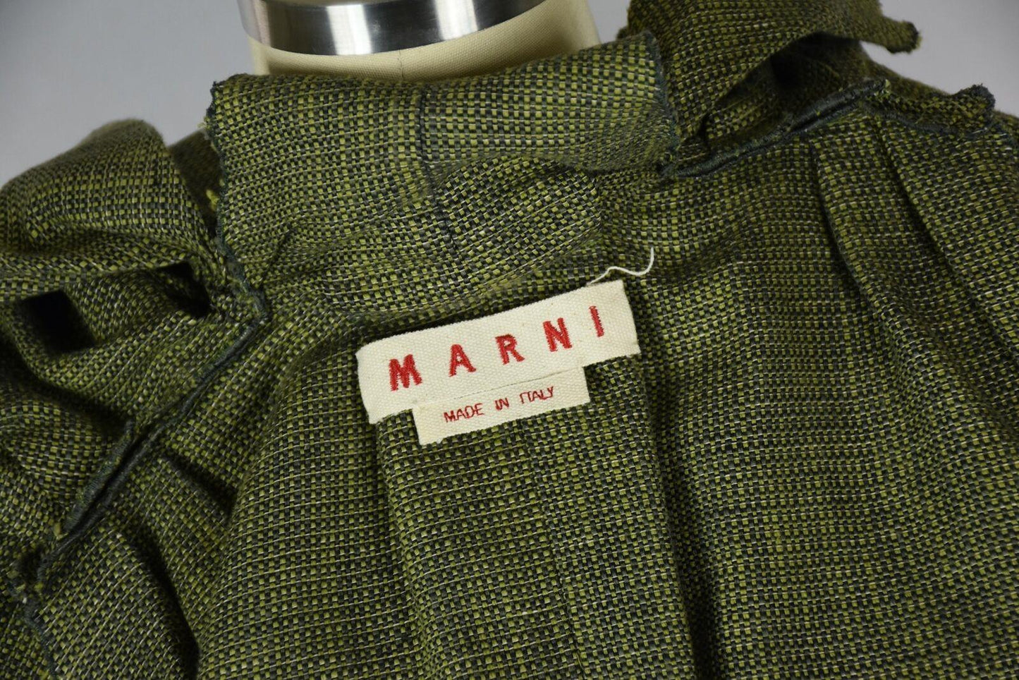 Marni Women's Sleeveless Open Front Sac Tweed Jacket Size 40 NEW