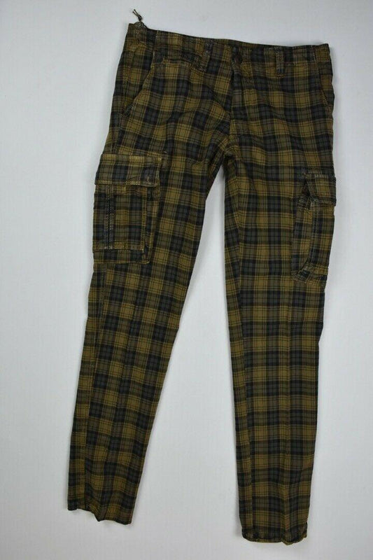 Barba Napoli Men's Cargo Plaid Slim Pants Size 31/46 New $325 SKU 18/21