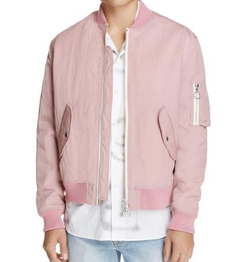 Soulland Men's Pink Thomasson Bomber Puffer Waterproof Jacket M NEW $495 BLM2-77