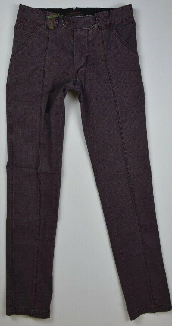 Barba Napoli Men's Limited Edition Glen Plaid Pants Size 30/45 New $300 SKU 15/3