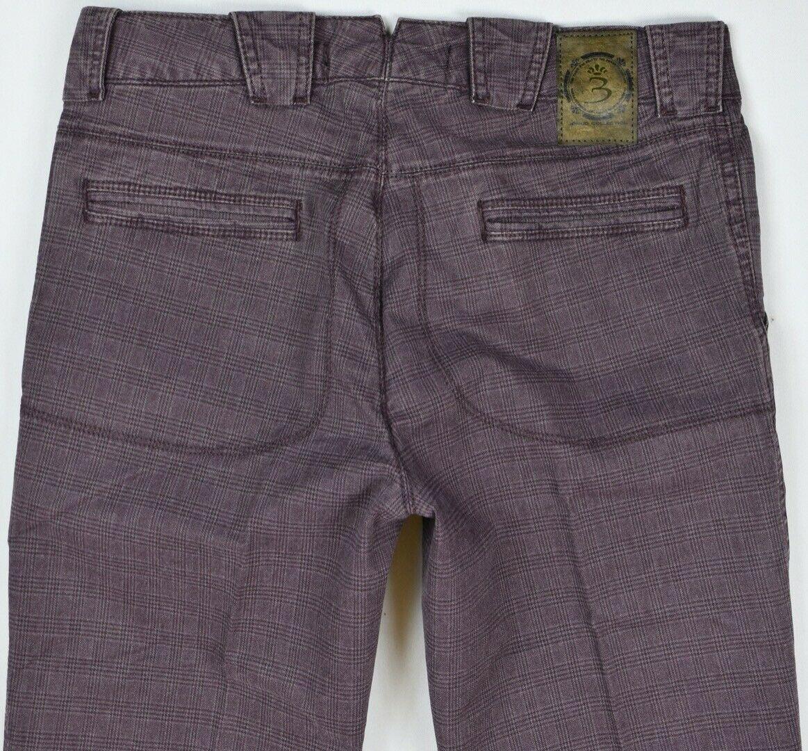 Barba Napoli Men's Limited Edition Glen Plaid Pants Size 30/45 New $300 SKU 15/3