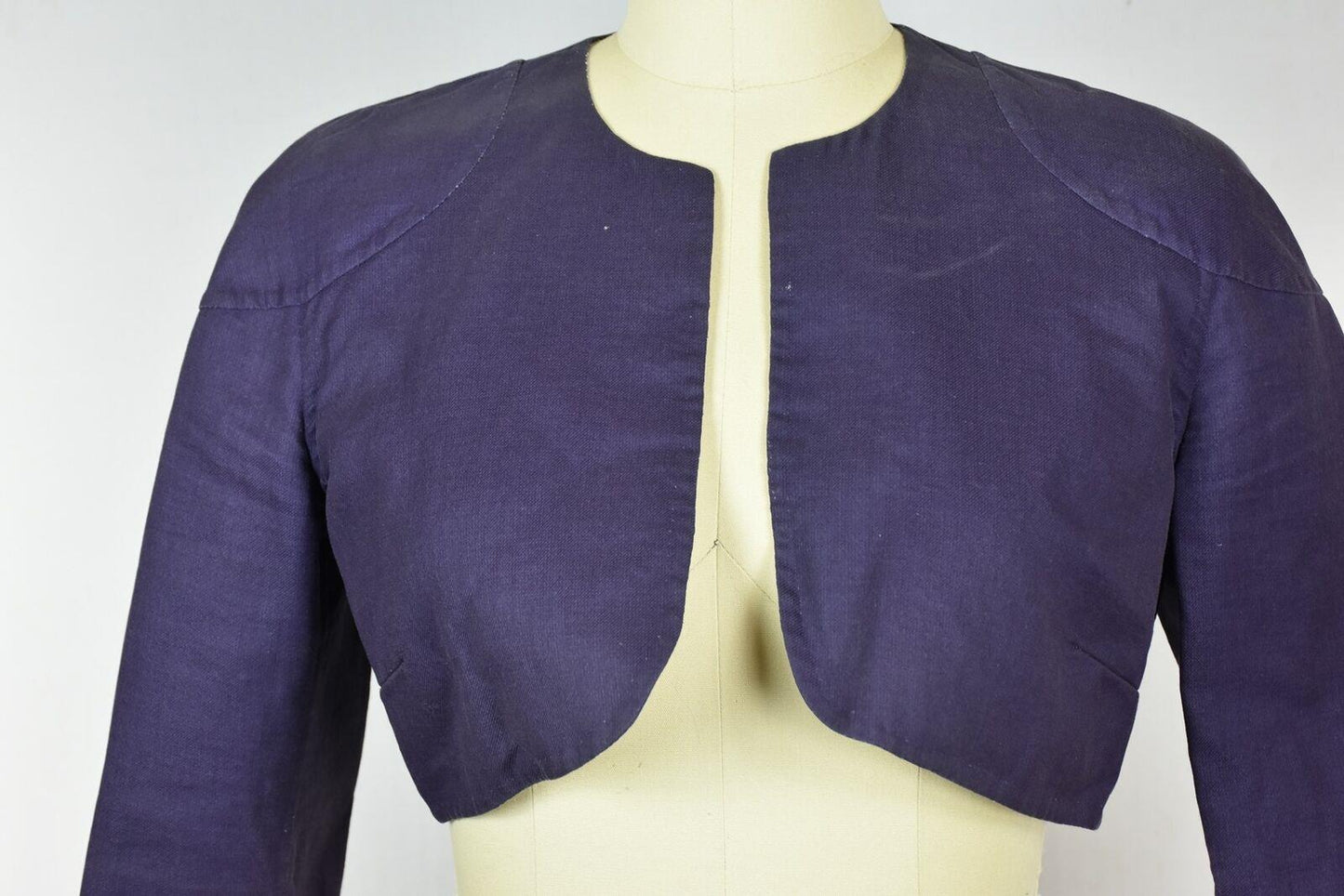 Piazza Sempione Women's Purple Cropped Open Front Cardigan 40