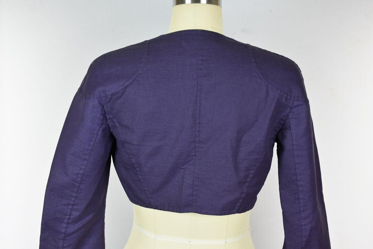 Piazza Sempione Women's Purple Cropped Open Front Cardigan 40