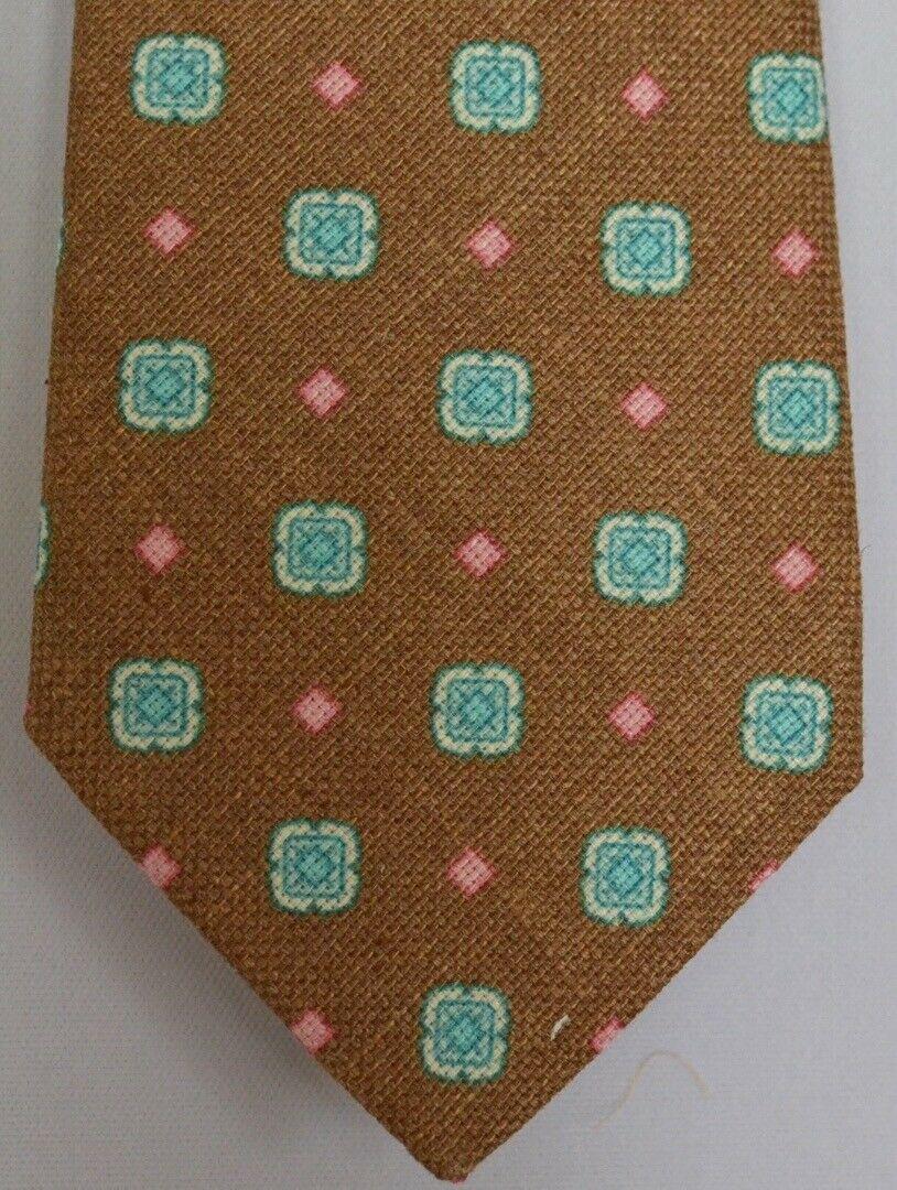 Kiton Napoli Mens 7 Fold Handmade Thick Woven Tie NEW 59" X 3.5" SKU B32/61 $290