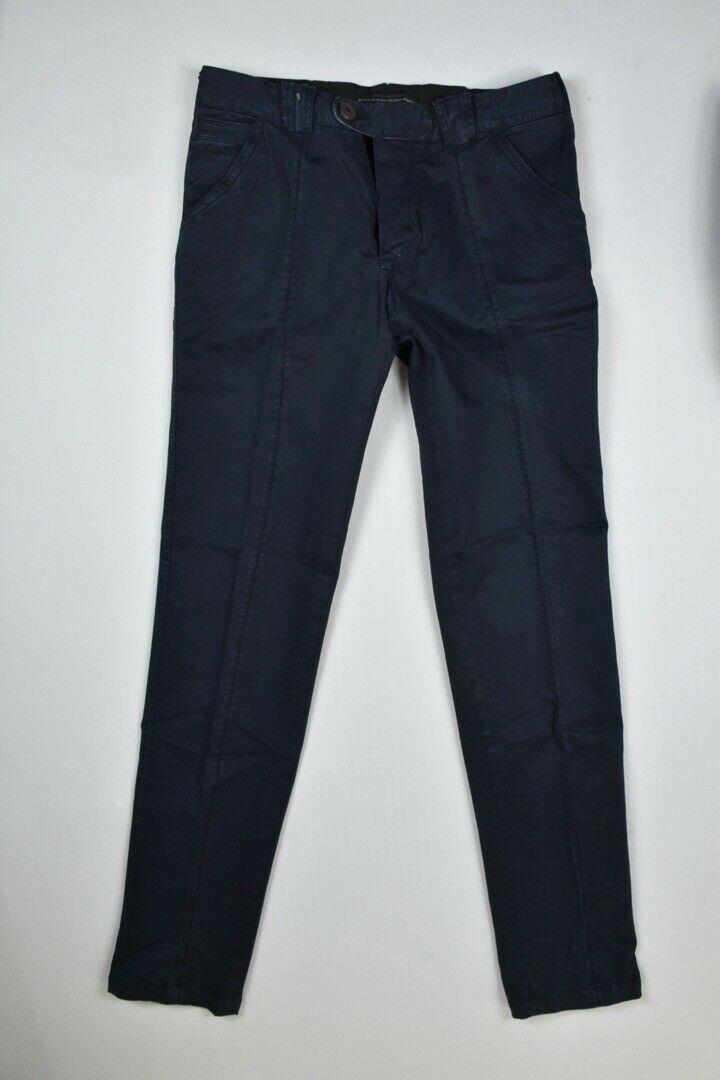 Barba Napoli Men's Limited Edition Navy Chino Pants Size 33/48 New $300 SKU 17/4