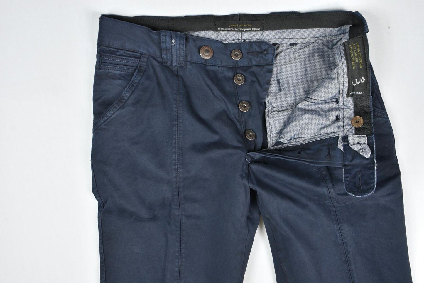 Barba Napoli Men's Limited Edition Navy Chino Pants Size 33/48 New $300