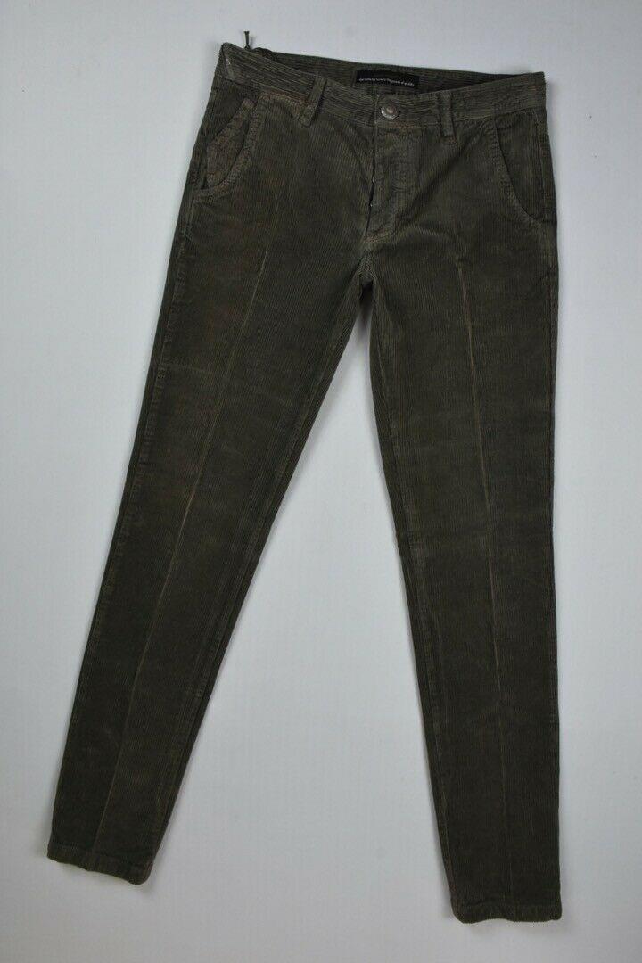 Barba Napoli Men's Brown Corduroy Pants Size 31/46 New $325 SKU 18/20