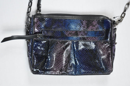 Simply Vera Vera Wang Multi Color Snake Print Cross Body Shoulder Purse Bag New