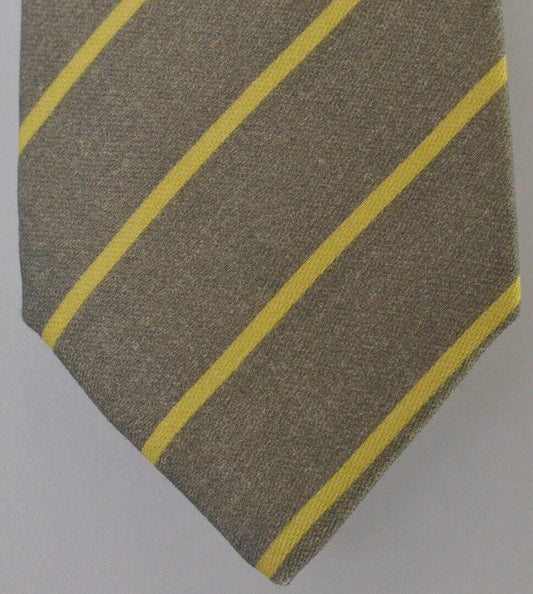 Kiton Napoli Mens 7 Fold Handmade Wool Stripe Tie NEW 59" X 3.5" SKU B31/35 $350