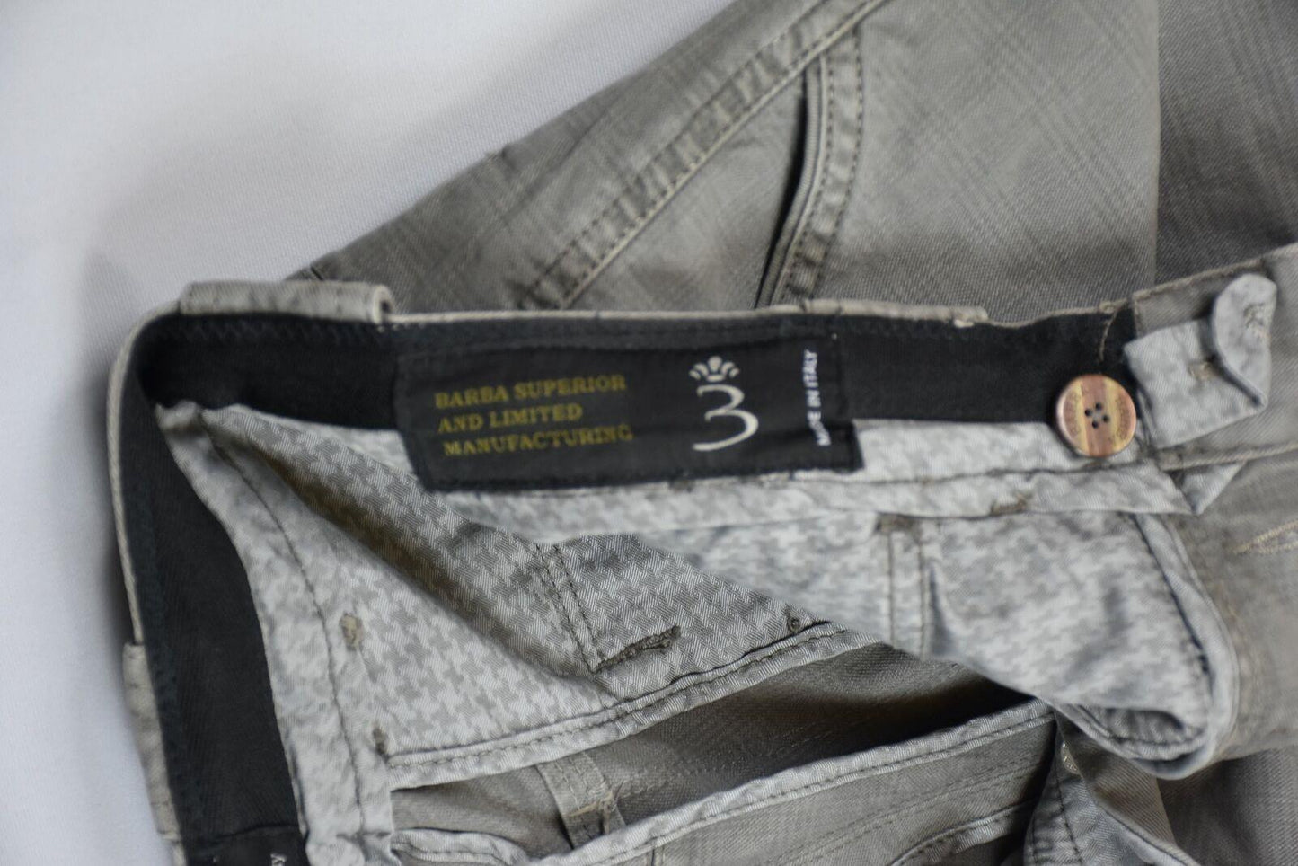 Barba Napoli Men's Limited Edition Glen Plaid Pants Size 32/47 New $300