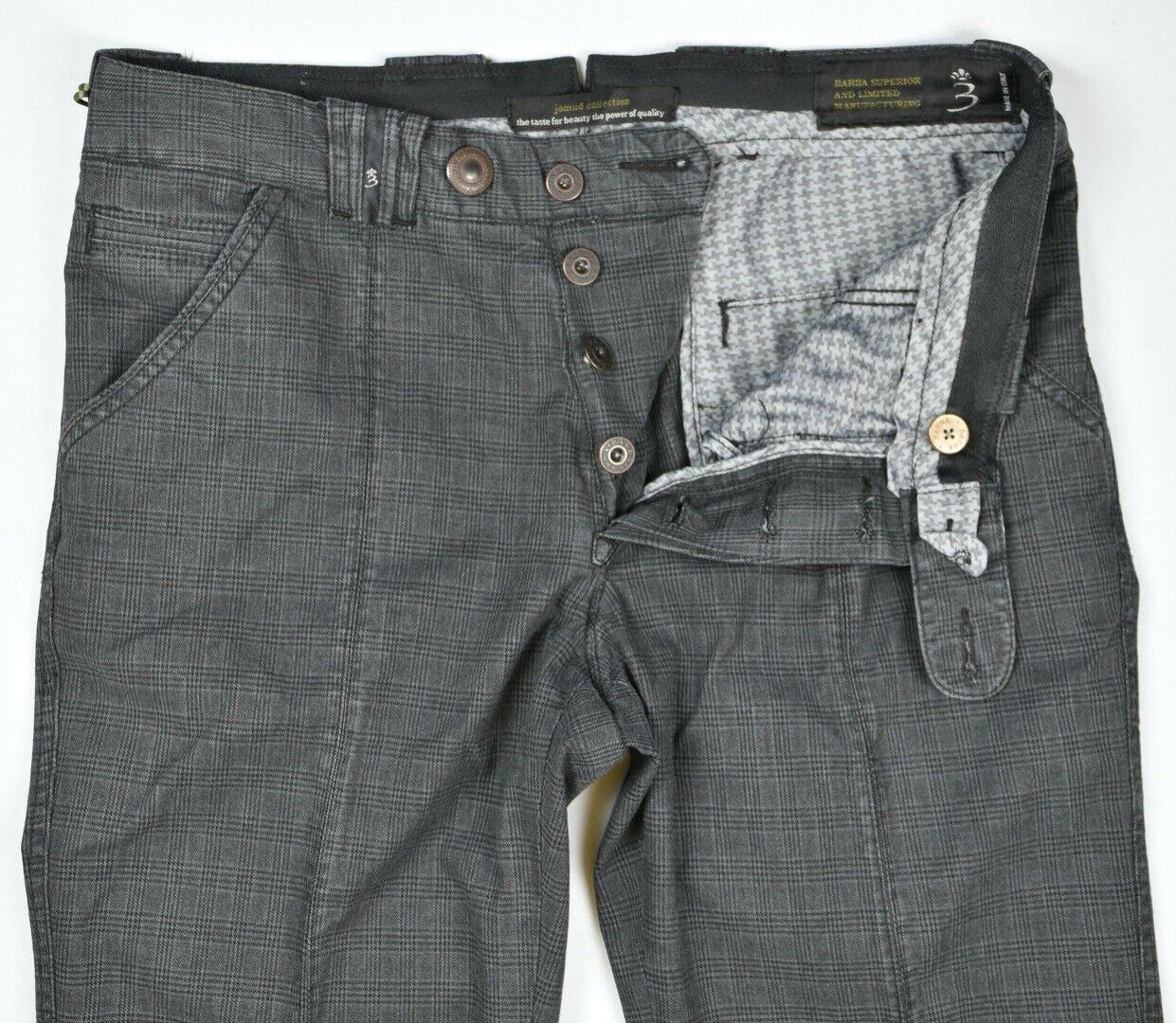 Barba Napoli Men's Limited Edition Glen Plaid Pants Size 32/47 New $300