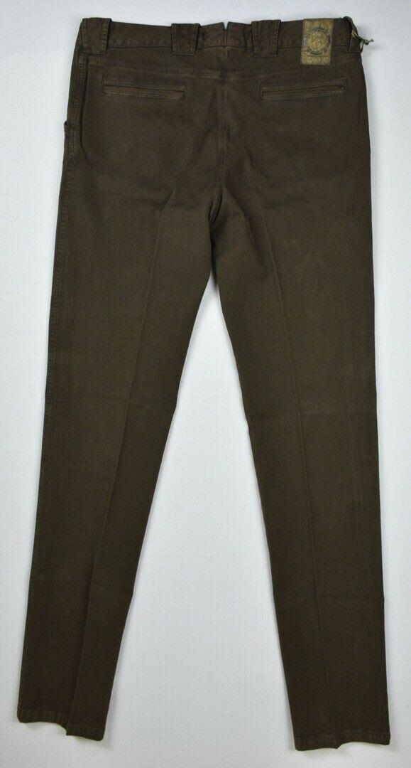 Barba Napoli Men's Brown Twill Pants Size 31/46 New $325