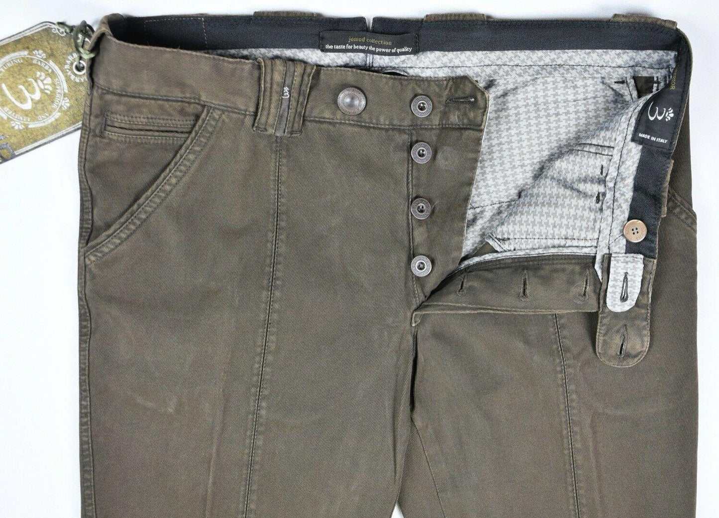 Barba Napoli Men's Brown Twill Pants Size 31/46 New $325