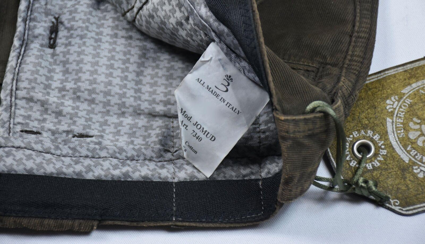 Barba Napoli Men's Limited Edition Twill Pants Size 34/49 New $300