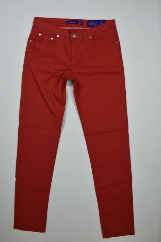 Barba Napoli Men's Limited Edition Red Pants Size 33/48 New $300 SKU 15/11